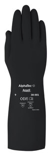 Chemieschutzhandschuh AlphaTec 38-001 Front Chemieschutzhandschuh AlphaTec 38-001 Front