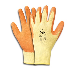 Grobstrick-Latex-Handschuh Cygnomont 43  Front