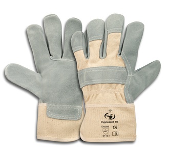 Rindspaltleder-Handschuh Cygnosplit 10  Front