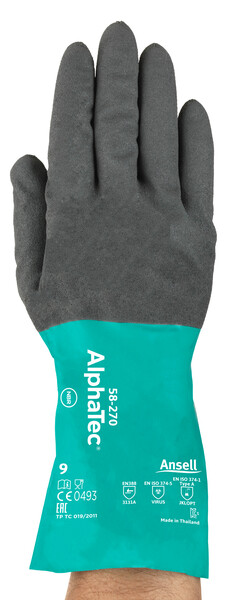 Chemikalienschutzhandschuh AlphaTec 58-270 Front
