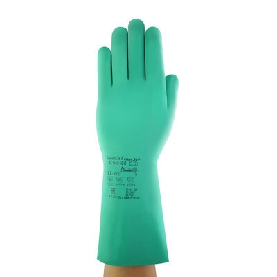Chemikalienhandschuh AlphaTec Solvex 37-200 Front