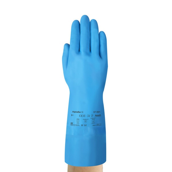 Chemikalienhandschuh Nitril AlphaTec 37-501 Front