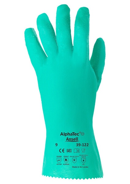 Chemieschutzhandschuh AlphaTec 39-122 Front